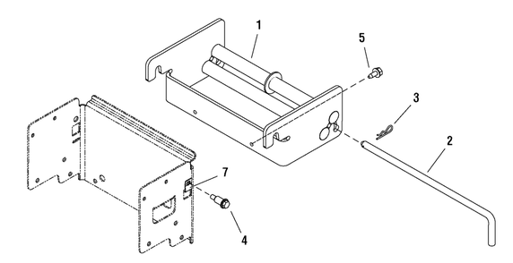 Weight Carrier Group - Rear (1694922) Diagram and Parts List for 1694922SM  Briggs and Stratton Lawn Tractor Accessories